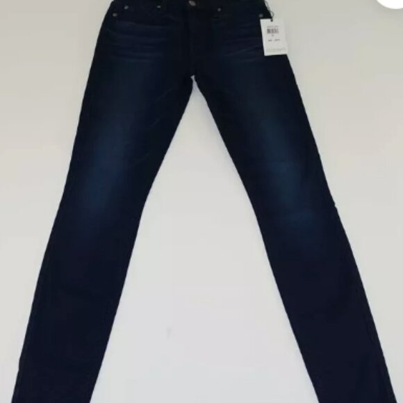 7 For All Mankind Size 28 Skinny Midrise Dark Wash Denim Jeans🆕📦⌚🏃🏻💨⚡🚚 - Picture 4 of 16